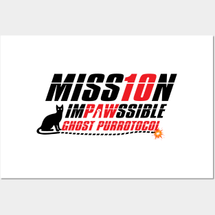 Mission Impawssible White Posters and Art